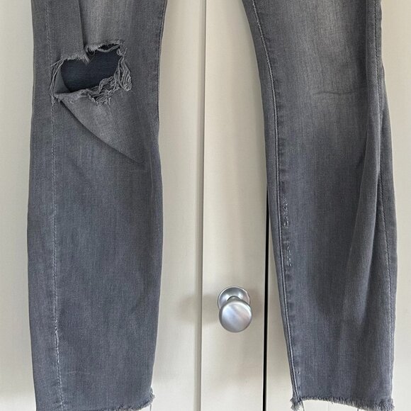 Mother Looker Ankle Fray Stretch Jeans - Picture 5 of 5